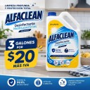 ALFACLEAN Desinfectante 3 por $20+IVA