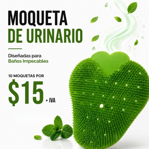 10 moquetas de urinarios por $15+IVA