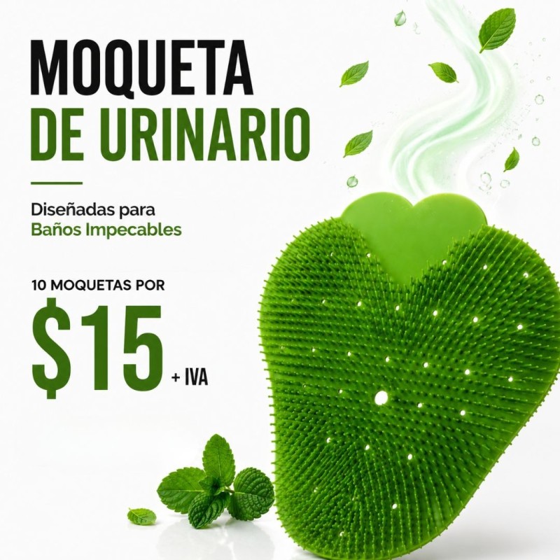 10 moquetas de urinarios por $15+IVA