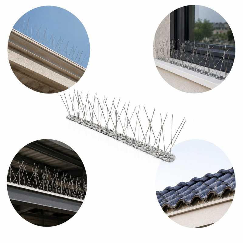 Púas Antipalomas PVC