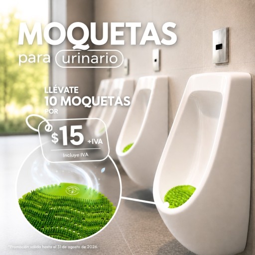 10 moquetas de urinarios por $15+IVA