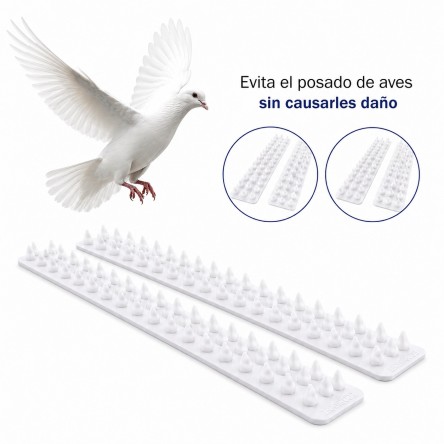 Púas Antipalomas PVC