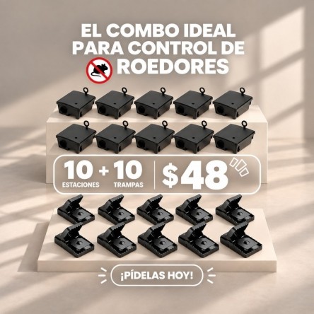 10 Estaciones + 10 Trampas $48